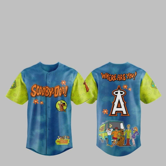 2025 LA Angels Scooby-Doo Baseball Jersey - Grishko.com