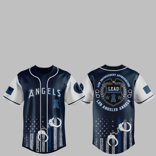 2025 LA Angels x Law Enforcement Appreciation Day Jersey - Grishko.com