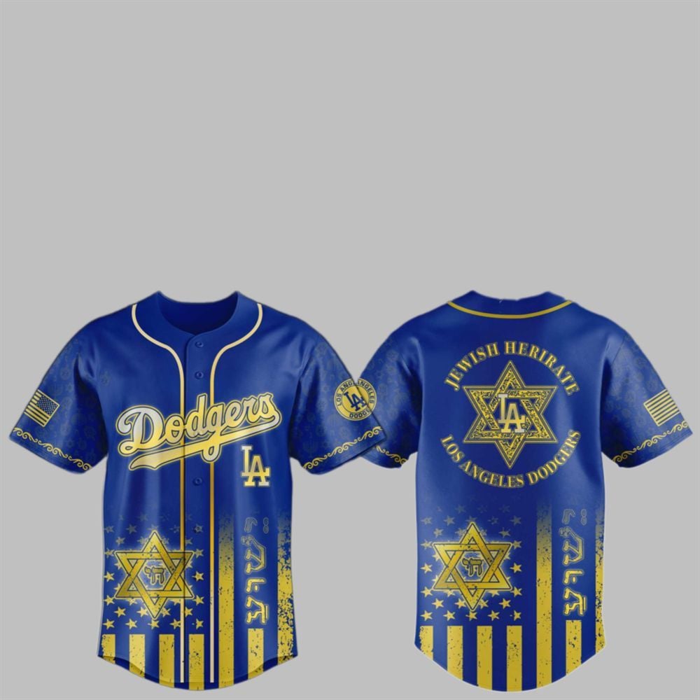 2025 LA Dodgers Jewish Heritage Night Jersey - Grishko.com