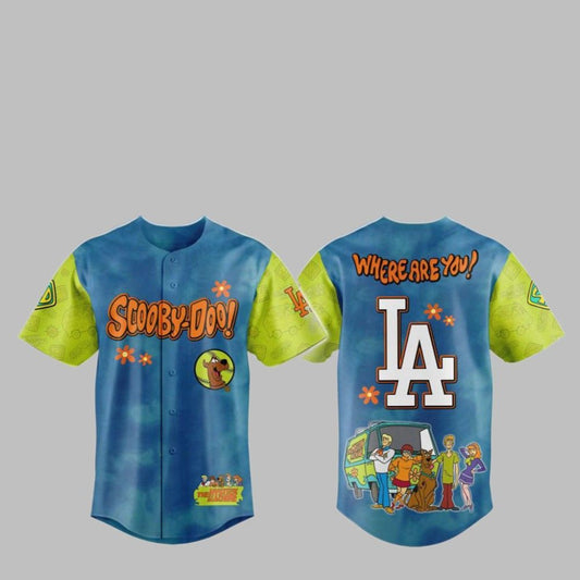 2025 LA Dodgers Scooby-Doo Baseball Jersey - Grishko.com