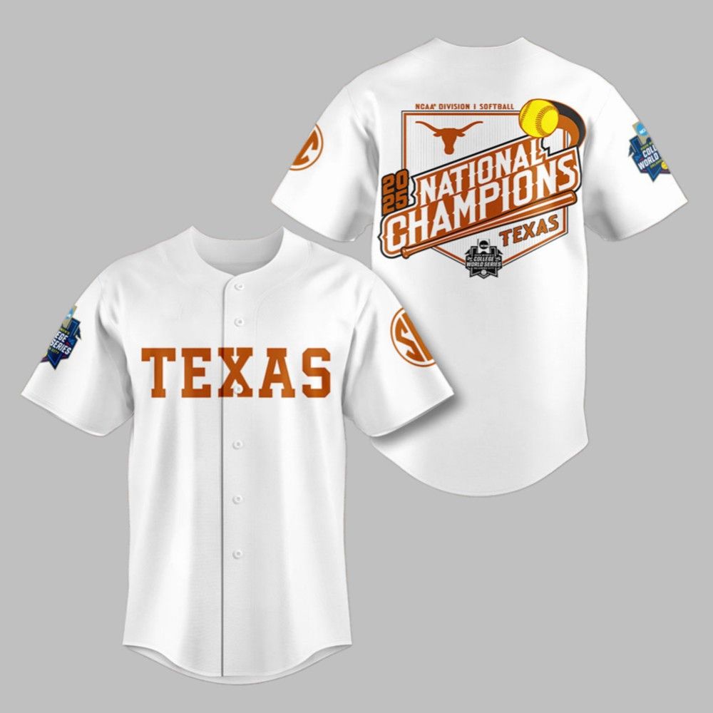 2025 Longhorns Division I Softball National Champions Jersey - Grishko.com