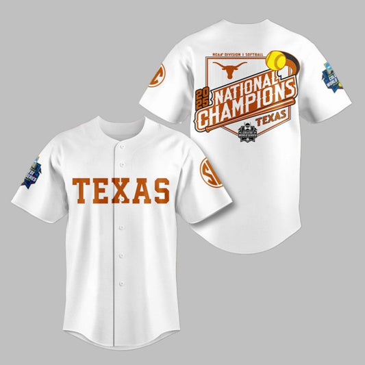 2025 Longhorns Division I Softball National Champions Jersey - Grishko.com