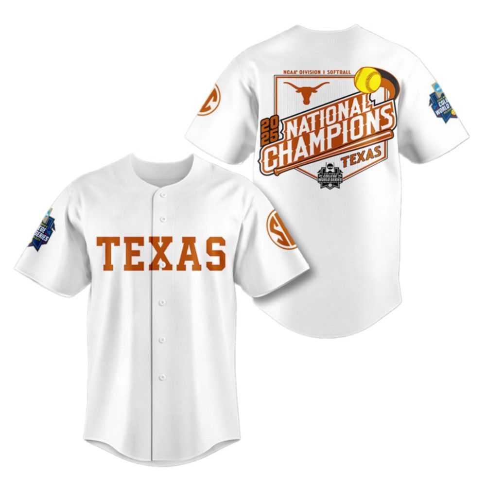 2025 Longhorns Division I Softball National Champions Jersey - Grishko.com