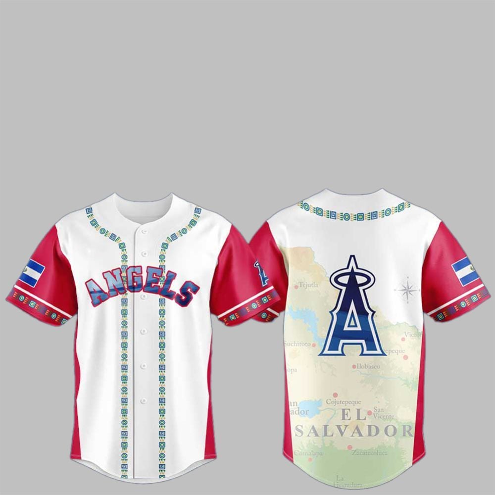 2025 Los Angeles Angels Salvadoran Heritage Jersey - Grishko.com