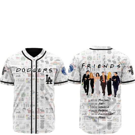 2025 Los Angeles Dodgers Friends Baseball Jersey - Grishko.com
