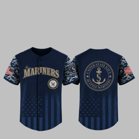 2025 Mariners United State Navy Military Appreciation Night Jersey - Grishko.com
