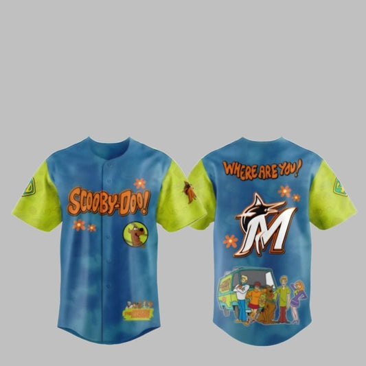 2025 Marlins Scooby-Doo Baseball Jersey - Grishko.com