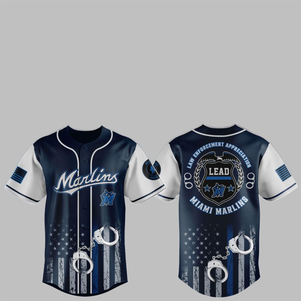 2025 Marlins x Law Enforcement Appreciation Day Jersey - Grishko.com