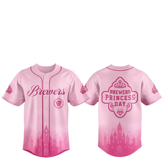 2025 Milwaukee Brewers Princess Day Baseball Jersey - Grishko.com
