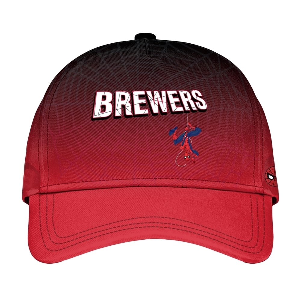 2025 Milwaukee Brewers Spider Man Night Baseball Jersey - Grishko.com