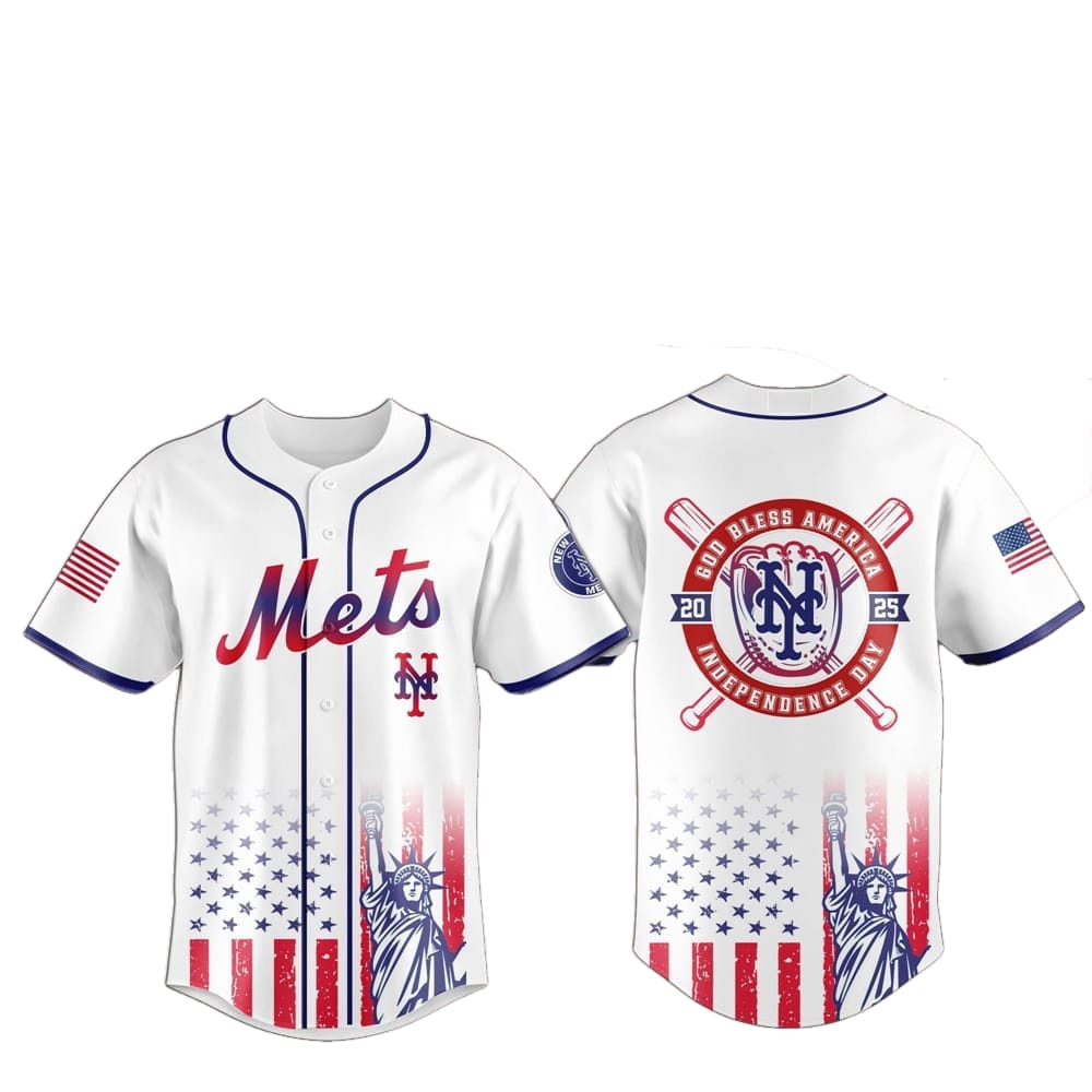 2025 NY Mets 4th Of July Independence Day Jersey - Grishko.com