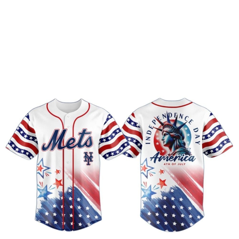 2025 NY Mets Celebrate the 4th of July Jersey - Grishko.com