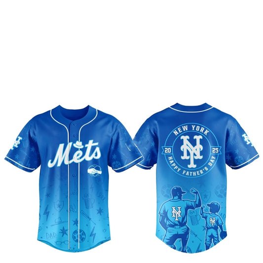 2025 NY Mets Happy Father Day Baseball Jersey Combo - Grishko.com