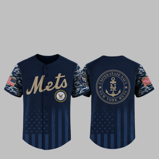 2025 NY Mets US Navy Appreciation Night Jersey - Grishko.com