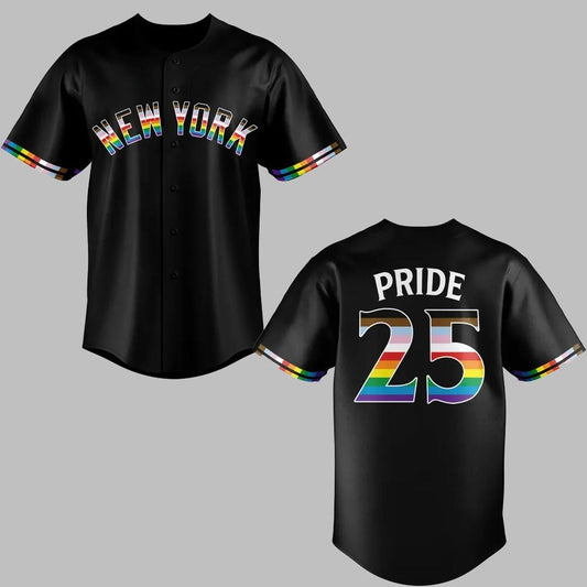 2025 NY Yankees Happy Pride Month Jersey - Grishko.com