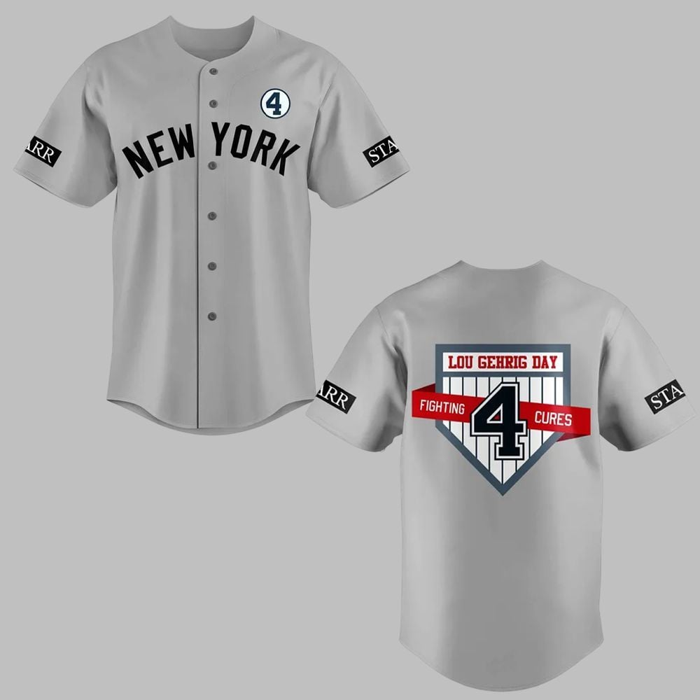 2025 NY Yankees Lou Gehrig Day Jersey - Grishko.com