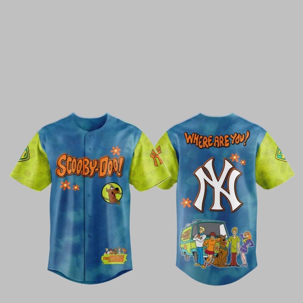 2025 NY Yankees Scooby-Doo Baseball Jersey - Grishko.com