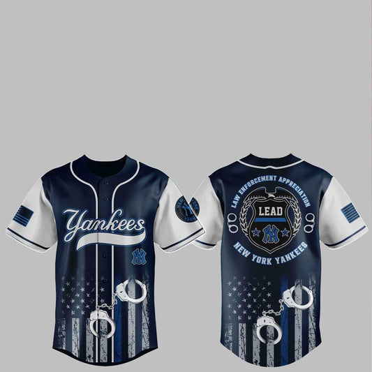 2025 NY Yankees Law Enforcement Appreciation Day Jersey - Grishko.com