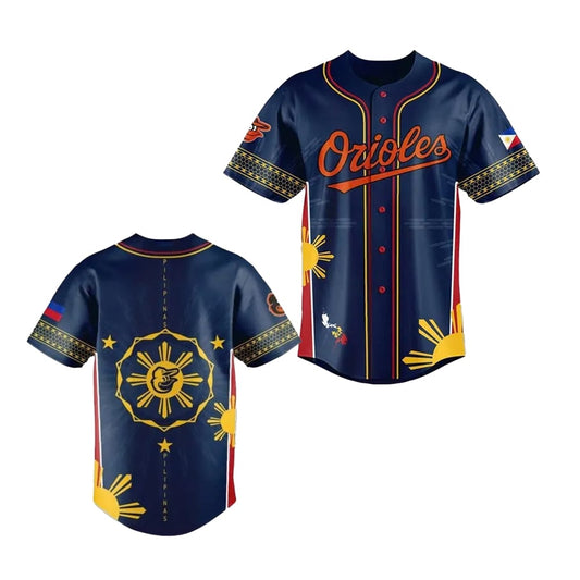2025 Orioles Filipino Heritage Night Baseball Jersey - Grishko.com