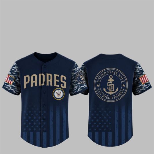 2025 Padres x US Navy Appreciation Night Jersey - Grishko.com