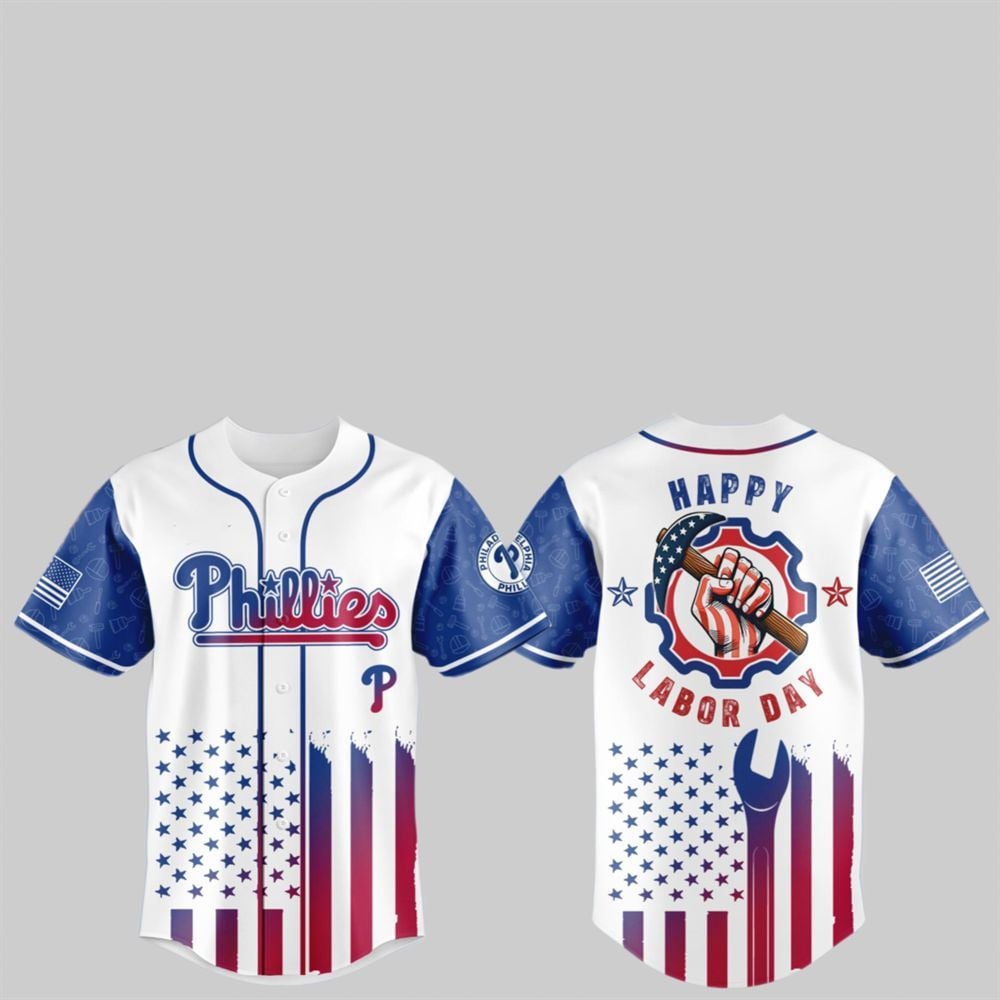 2025 Phillies Happy Labor Day Jersey - Grishko.com
