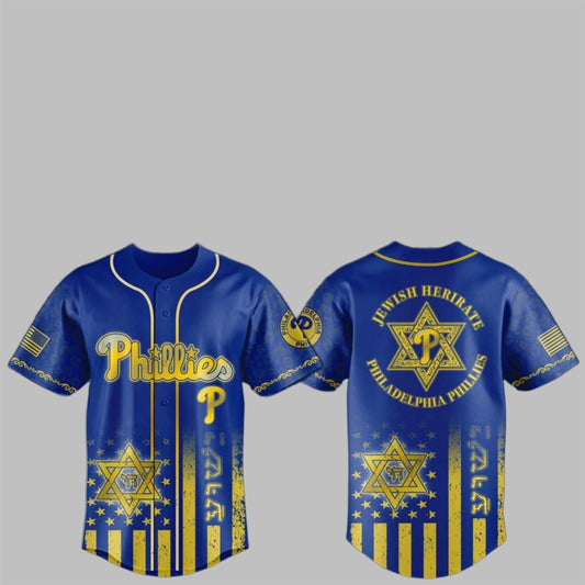 2025 Phillies Jewish Heritage Night Jersey - Grishko.com