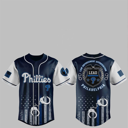 2025 Phillies Law Enforcement Appreciation Day Jersey - Grishko.com