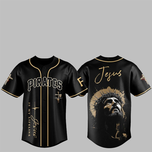 2025 Pirates Jesus Baseball Jersey - Grishko.com