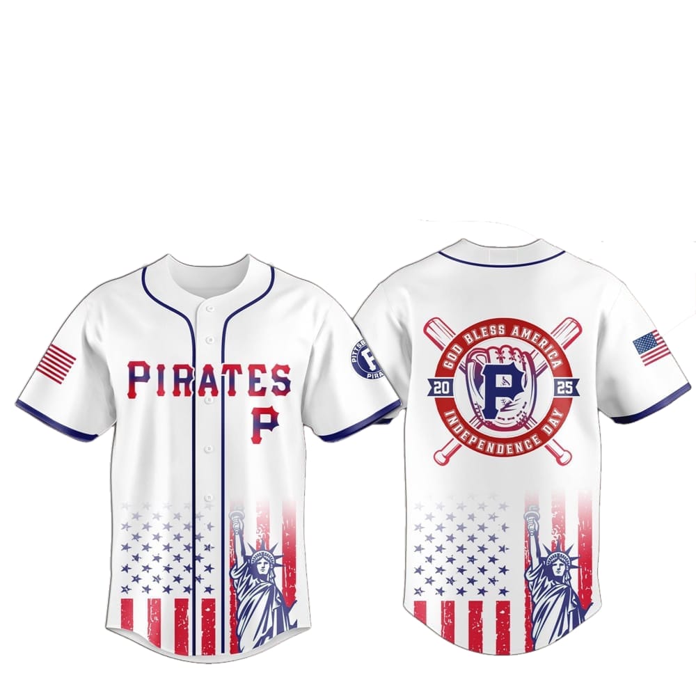 2025 Pittsburgh Pirates 4th Of July Independence Day Jersey - Grishko.com