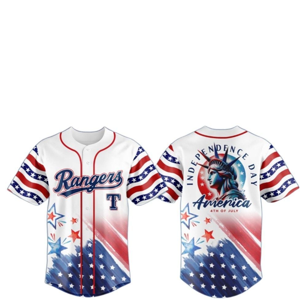 2025 Rangers Celebrate the 4th of July Jersey - Grishko.com