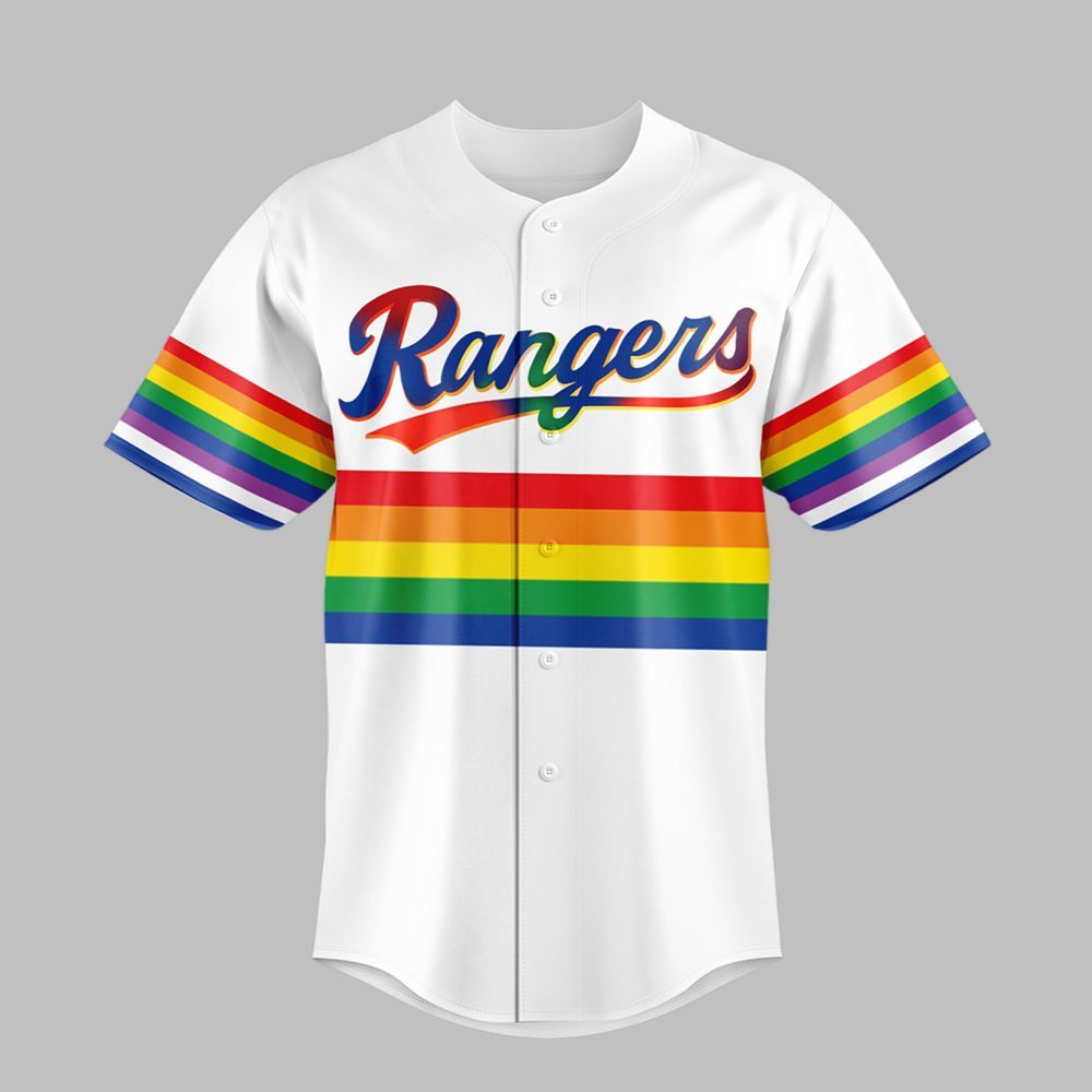 2025 Rangers Pride Night Baseball Jersey - Grishko.com