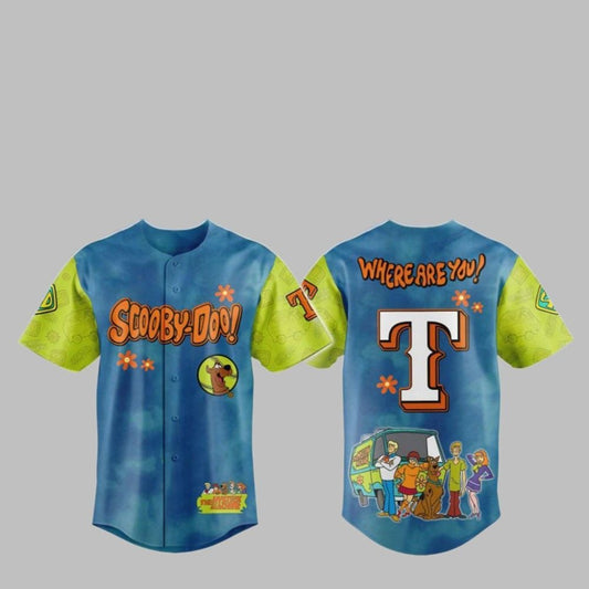 2025 Rangers Scooby-Doo Baseball Jersey - Grishko.com