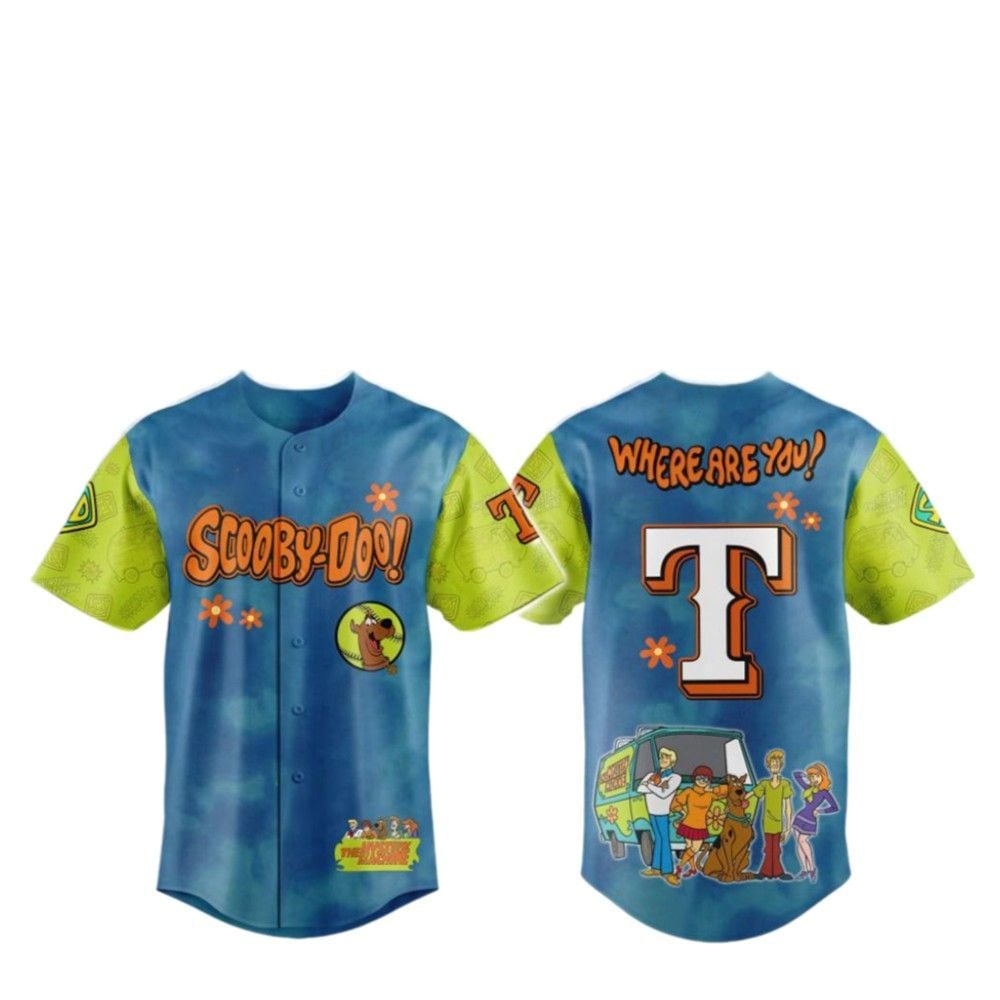 2025 Rangers Scooby-Doo Baseball Jersey - Grishko.com