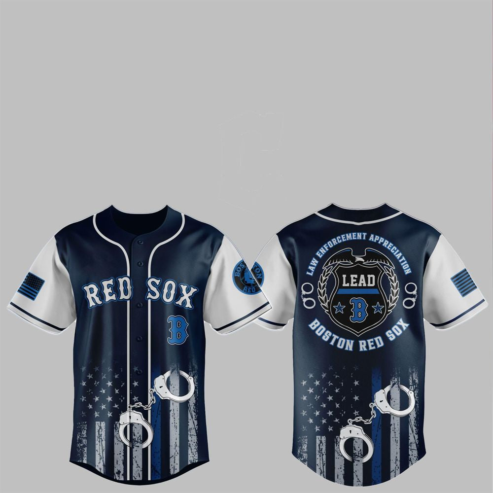 2025 Red Sox Law Enforcement Appreciation Day Jersey - Grishko.com
