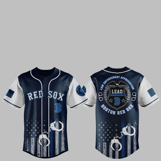 2025 Red Sox Law Enforcement Appreciation Day Jersey - Grishko.com