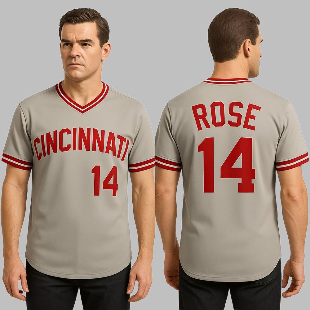 2025 Reds Pete Rose 14 Replica Jersey Giveaway - Grishko.com