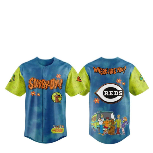 2025 Reds Scooby-Doo Baseball Jersey - Grishko.com