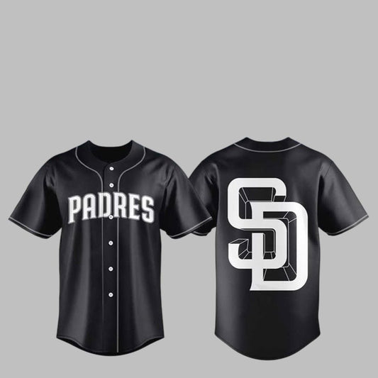 2025 SD Padres Black Lights Out Jersey - Grishko.com