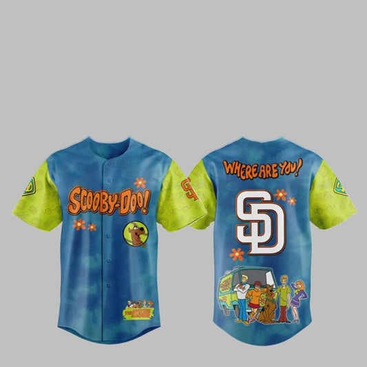 2025 SD Padres Scooby-Doo Baseball Jersey - Grishko.com