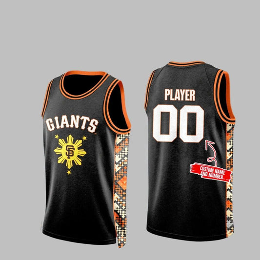 2025 SF Giants Filipino Heritage Night Basketball Jersey - Grishko.com