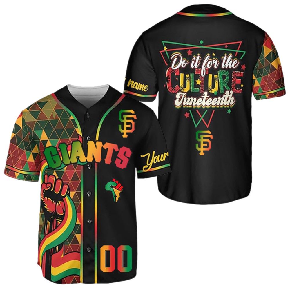 2025 SF Giants Juneteenth Day Jersey - Grishko.com