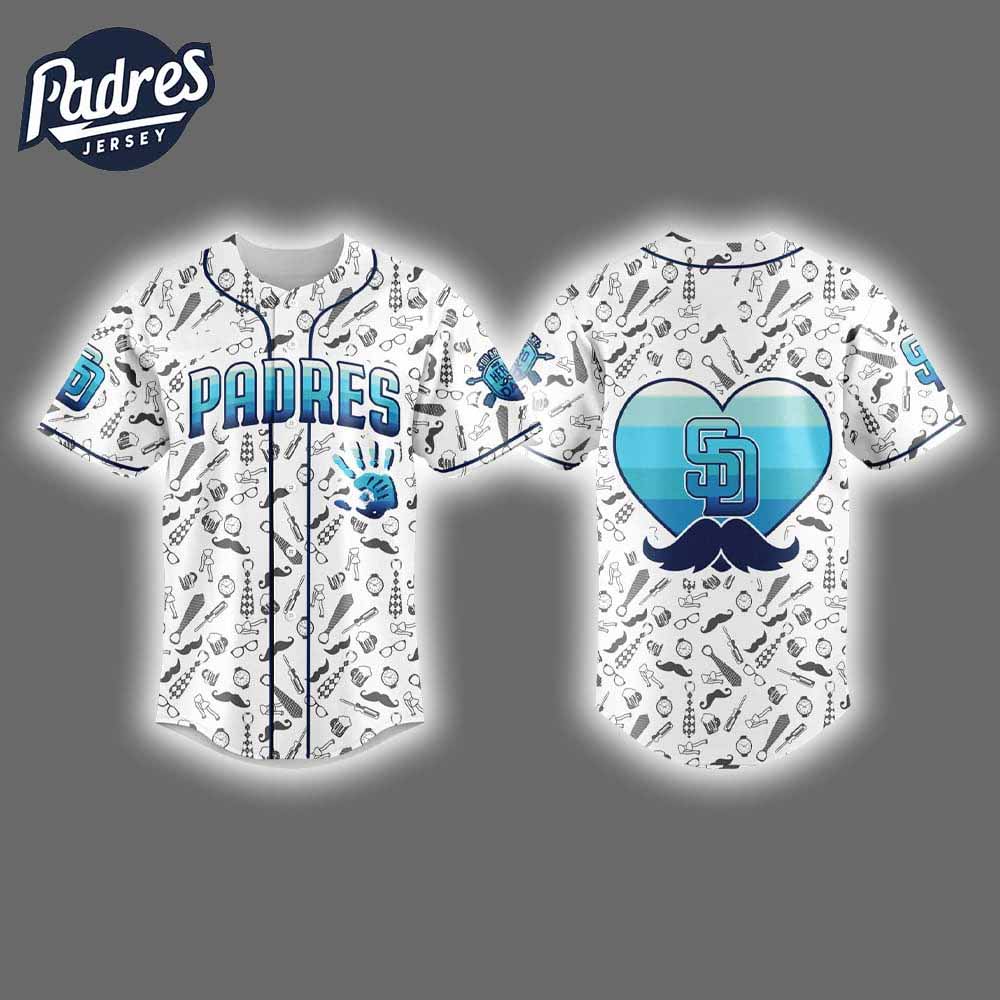 2025 San Diego Padres Happy Fathers Day Baseball Jersey - Padres Jersey Oasis: Elevate Your Baseball Style Game