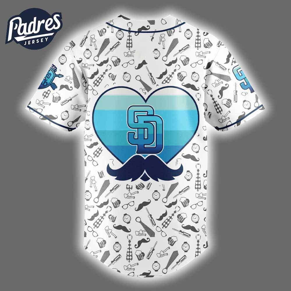 2025 San Diego Padres Happy Fathers Day Baseball Jersey - Padres Jersey Oasis: Elevate Your Baseball Style Game