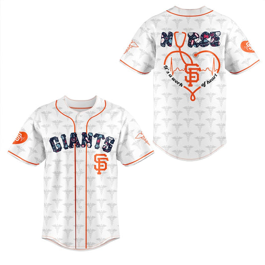 2025 San Francisco Giants NURSES NIGHT Jersey - Grishko.com