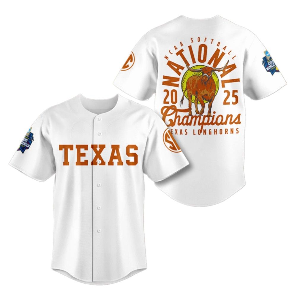 2025 Softball National Champions Longhorns Jersey - Grishko.com