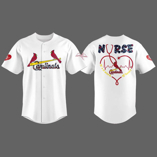 2025 St.Louis Cardinals Nurses Night Baseball Jersey - Grishko.com