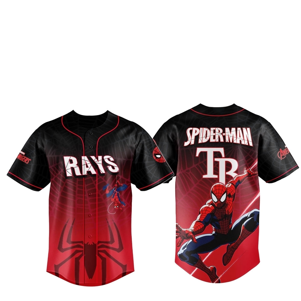 2025 Tampa Bay Rays Spider Man Night Baseball Jersey - Grishko.com