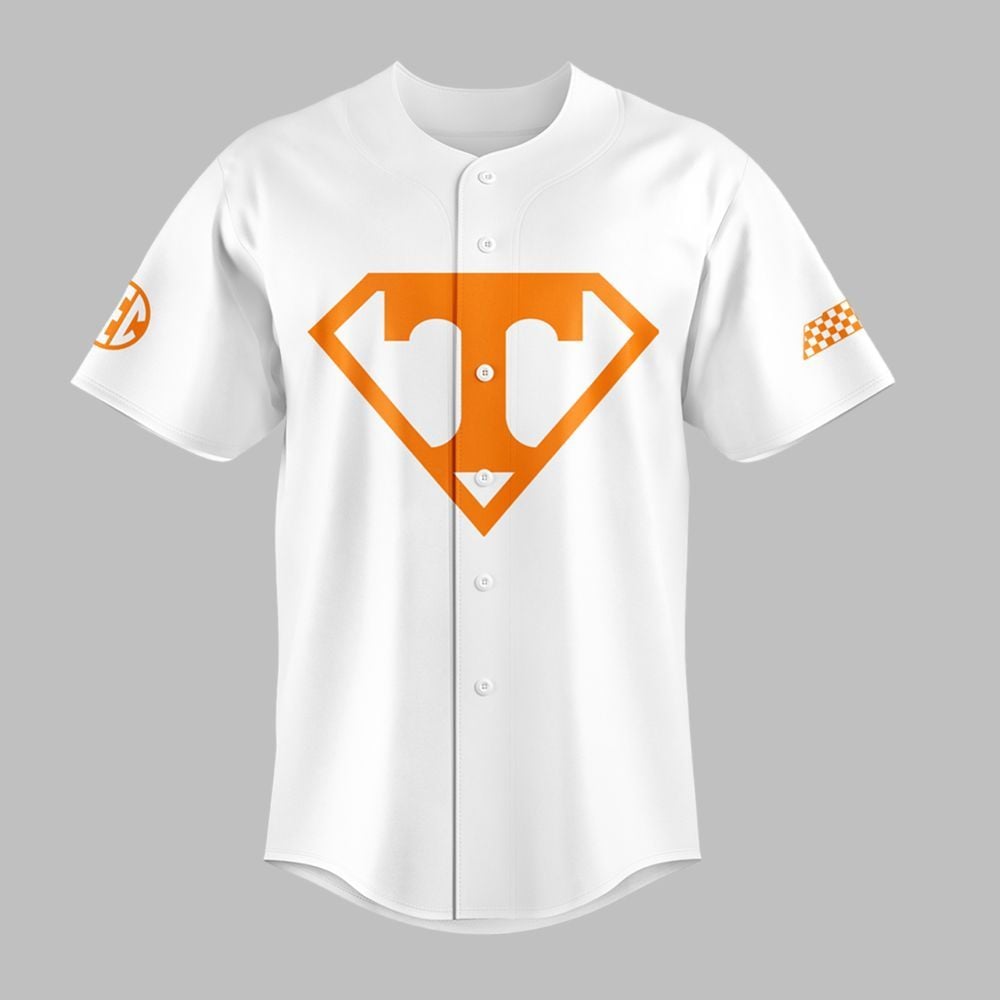 2025 Tennessee Baseball Superman Jersey - Grishko.com