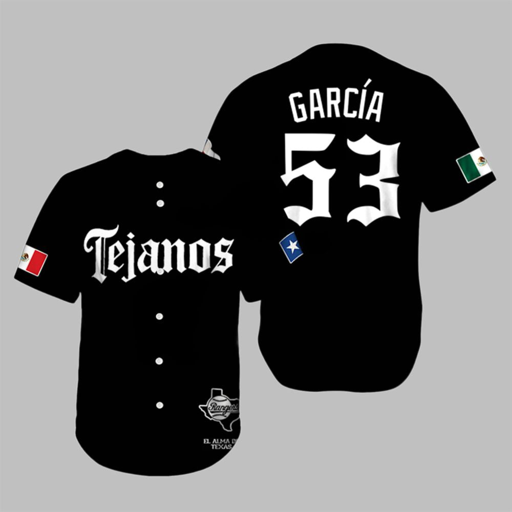 2025 Texas Tejanos Garcia 53 Jersey - Grishko.com