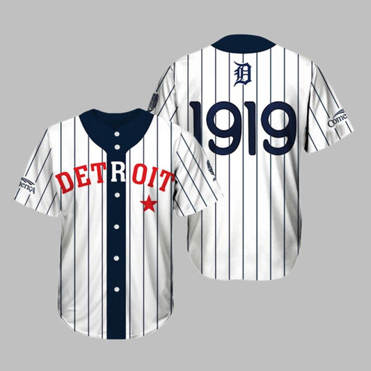 2025 Tigers Black in Baseball Jersey Giveaway 1919 - Grishko.com